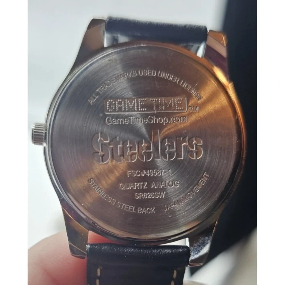 NFL Pittsburgh Steelers Vintage 3 Piece Silver Tone Watch Collection Football